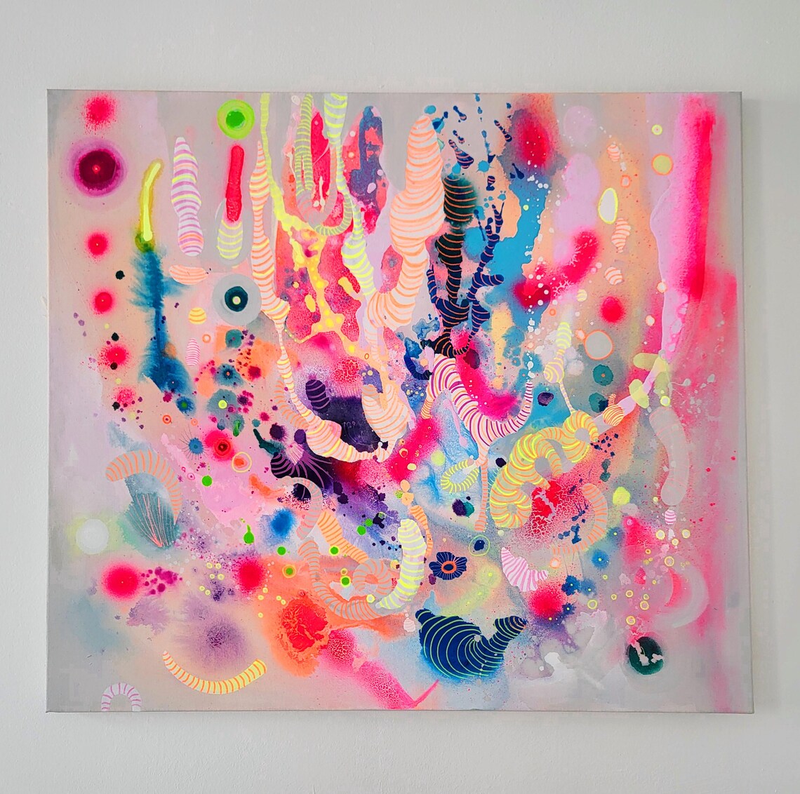 painting on canvas abstract modern art - 画像 (1)