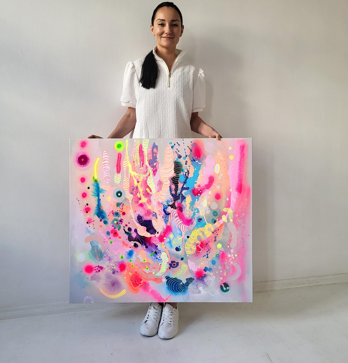 painting on canvas abstract modern art - 画像 (2)