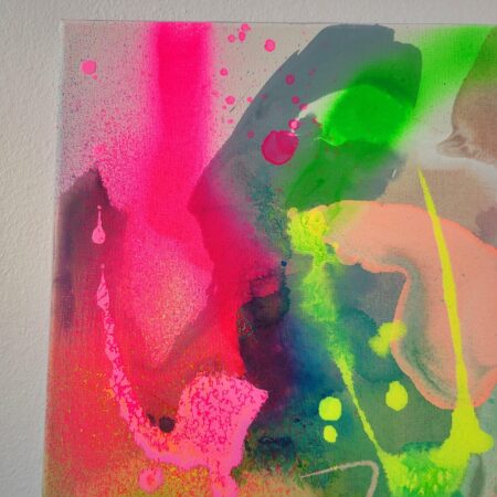 Neon Abstract Canvas Painting Set - 画像 (6)