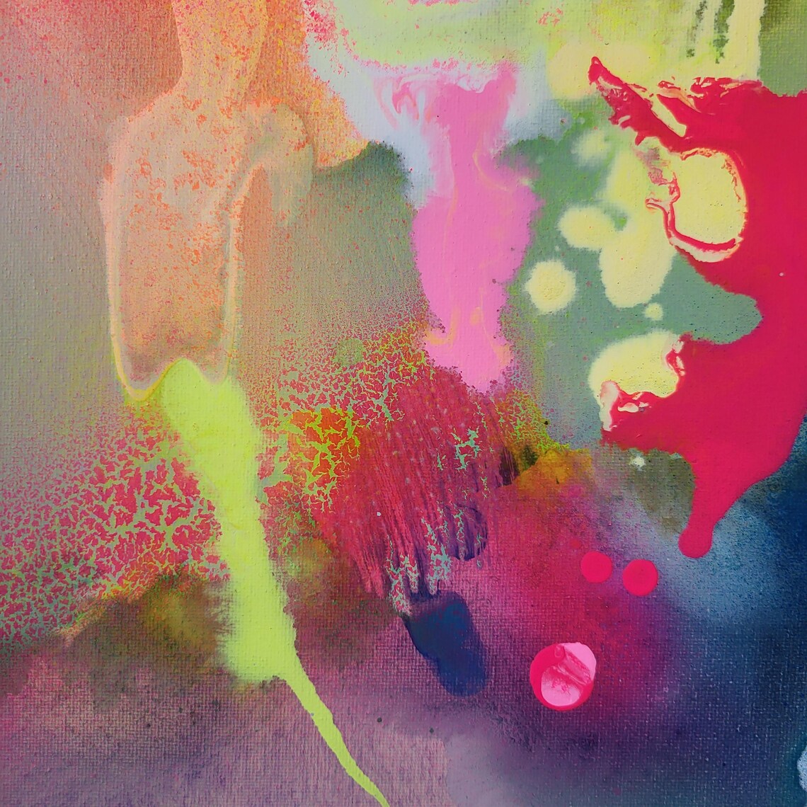 Neon Abstract Canvas Painting Set - 画像 (8)