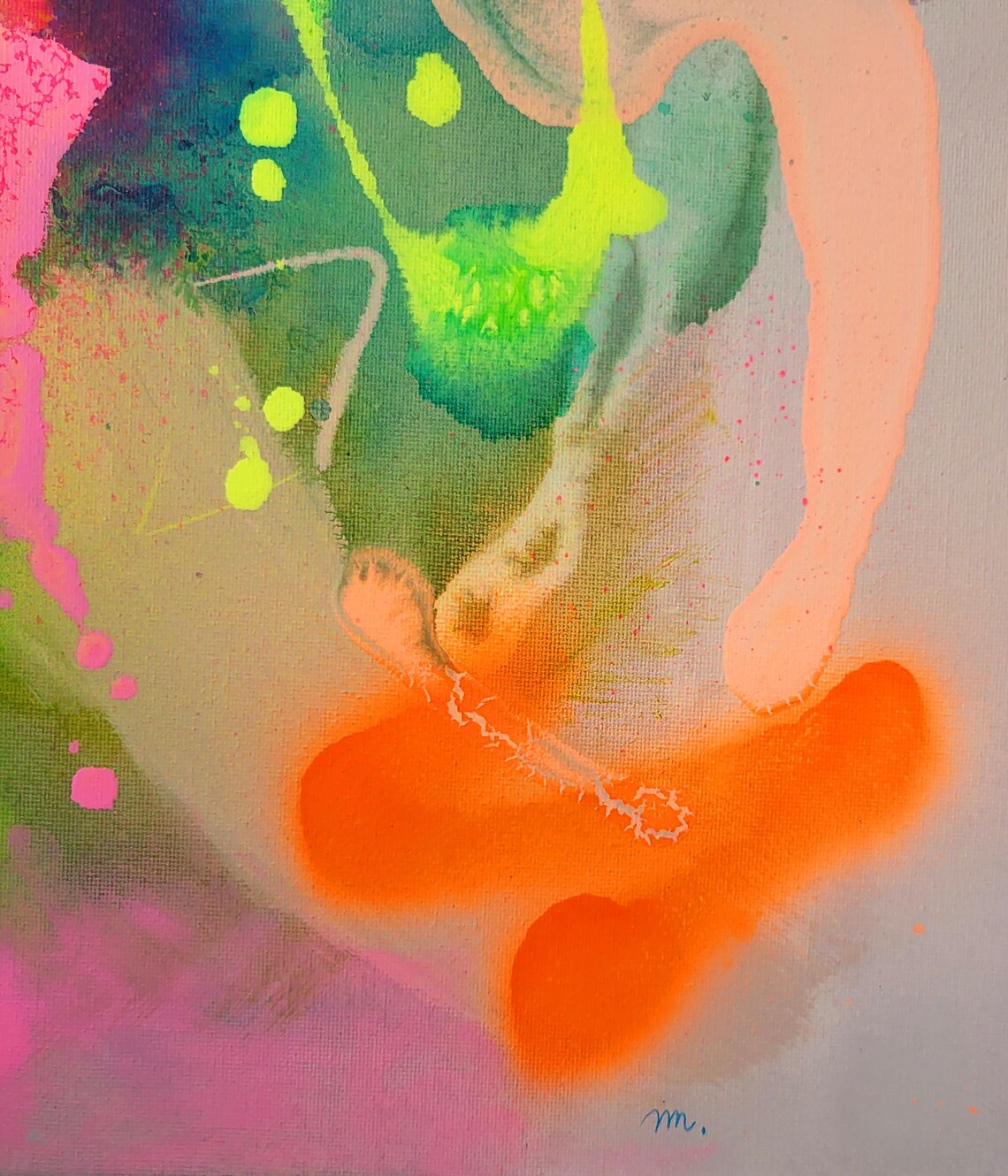 Neon Abstract Canvas Painting Set - 画像 (9)