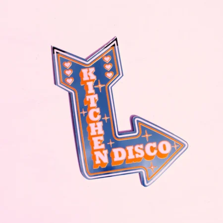 Retro Kitchen Disco Arrow Mirror