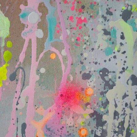 アクリル原画 抽象画 パステルのアップイメージ