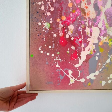 アクリル原画 抽象画 パステルの角アップイメージ
