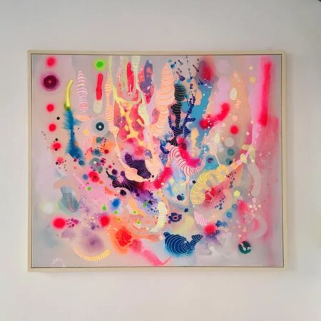 アクリル原画 抽象画 モダン カラフルの正面イメージ