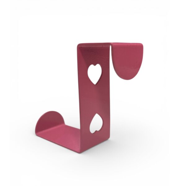Pink Heart Cut Door Hook