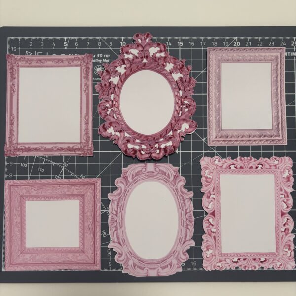 Vintage Pink Frame Mini Card