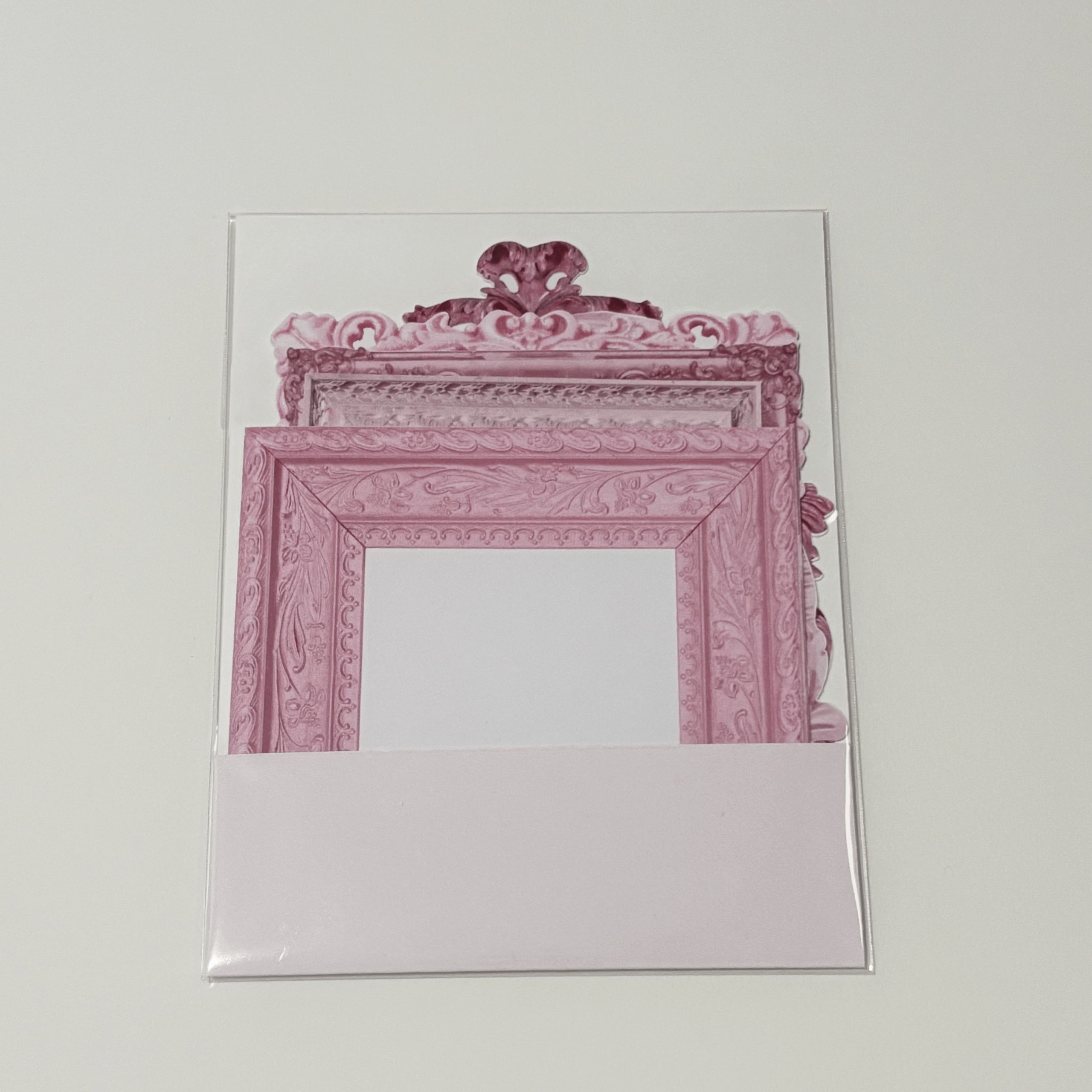 Vintage Pink Frame Mini Card