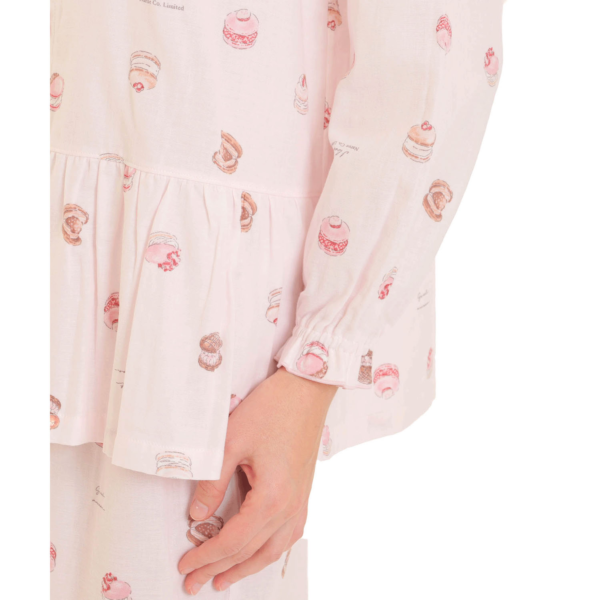 ダブルガーゼマカロンシャツパジャマ