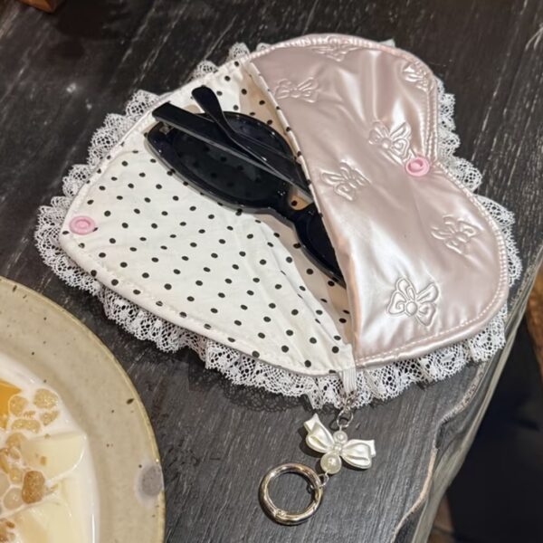 ハートレースメガネケース