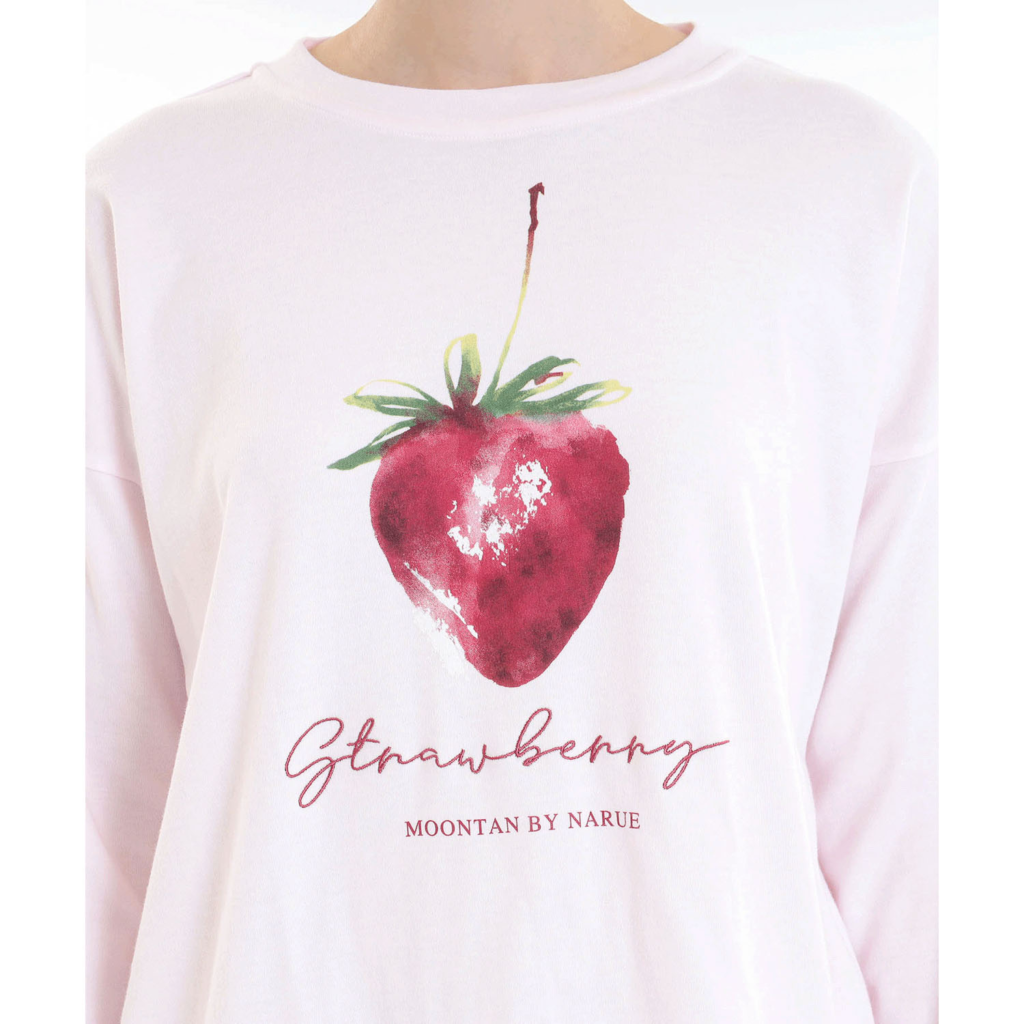 コットンスムースいちごルームウェア