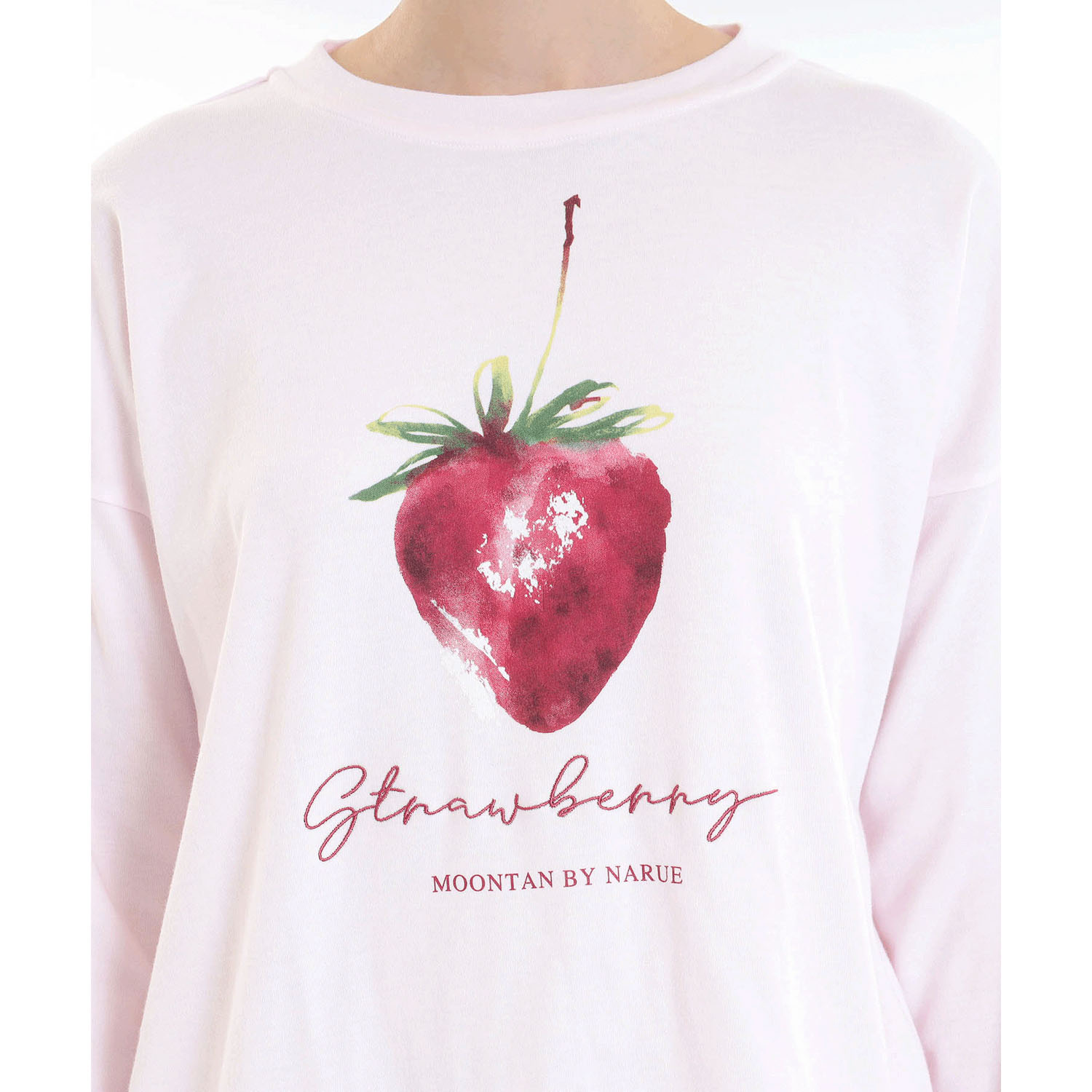 コットンスムースいちごルームウェア