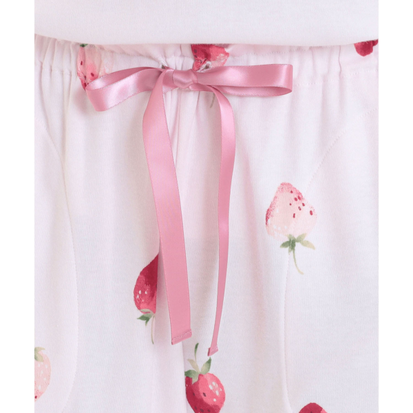 コットンスムースいちごルームウェア