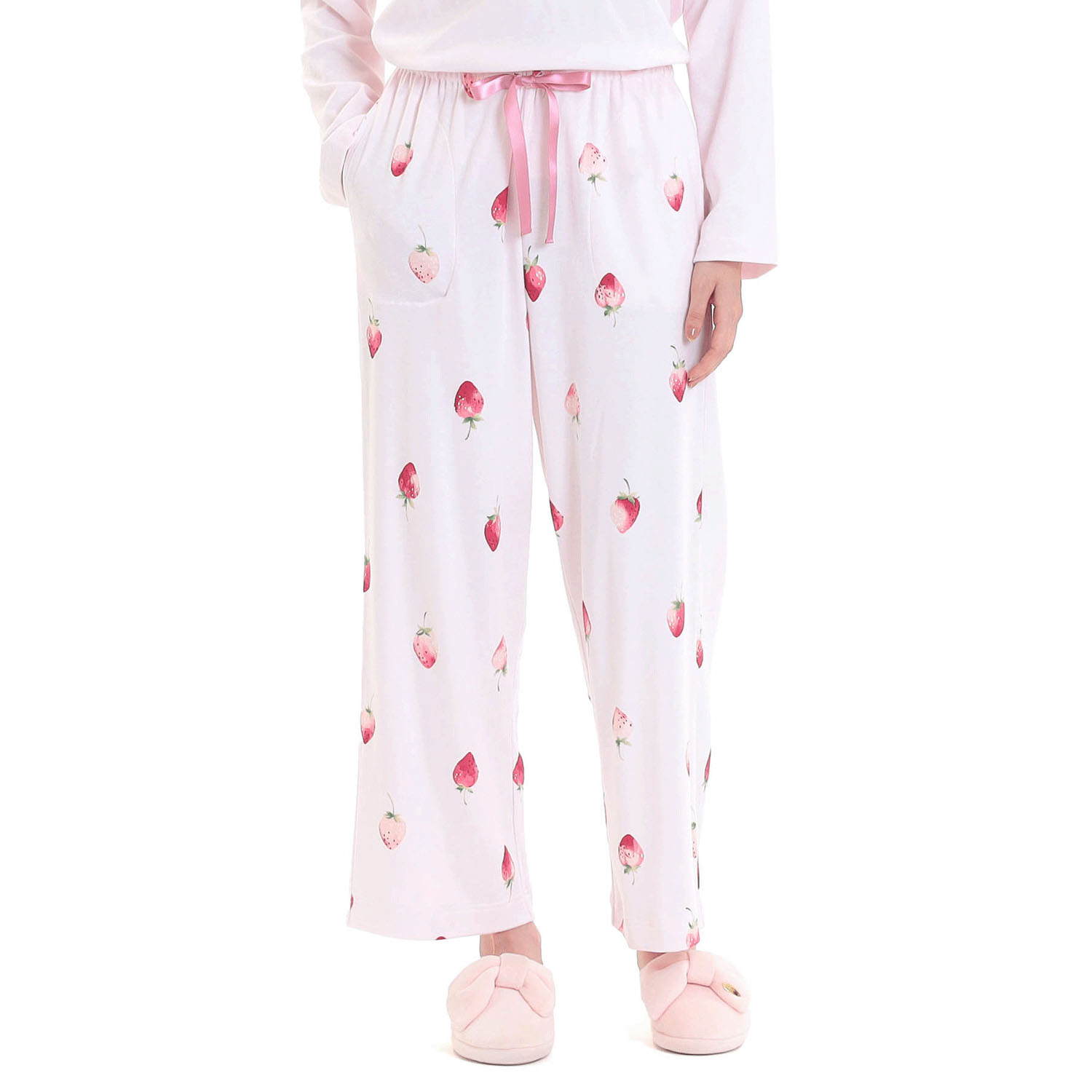 コットンスムースいちごルームウェア