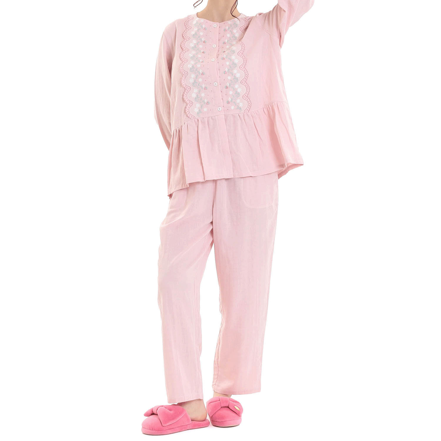 ダブルガーゼフリルパジャマ