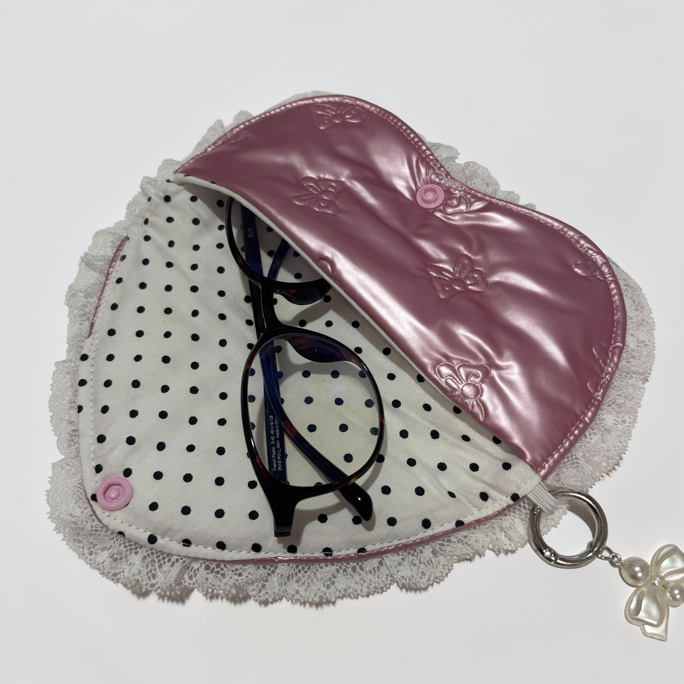 ハートレースメガネケース - 画像 (2)