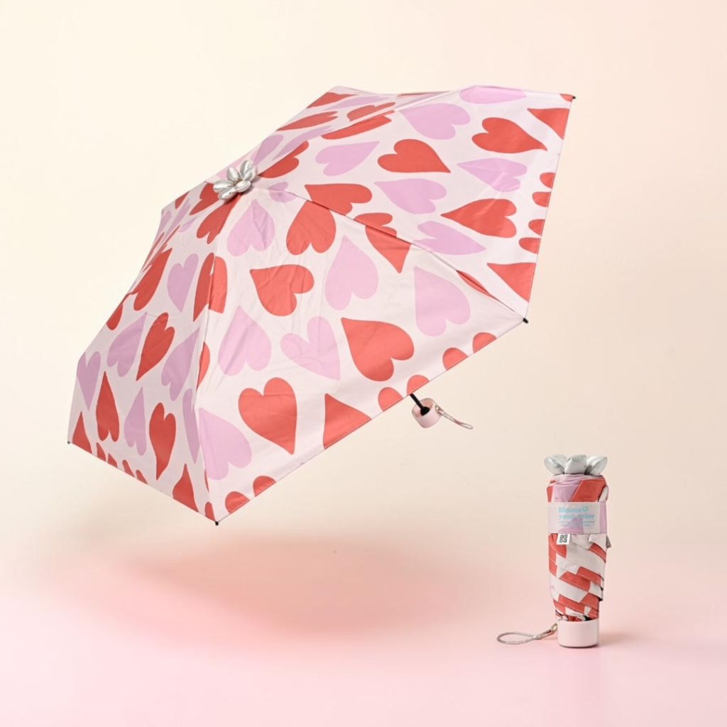 Ohana Parasol 晴雨兼用折り畳み傘 ハート