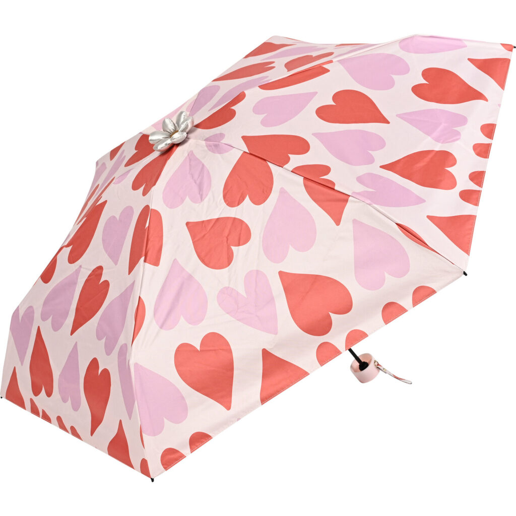 Ohana Parasol 晴雨兼用折り畳み傘 ハート