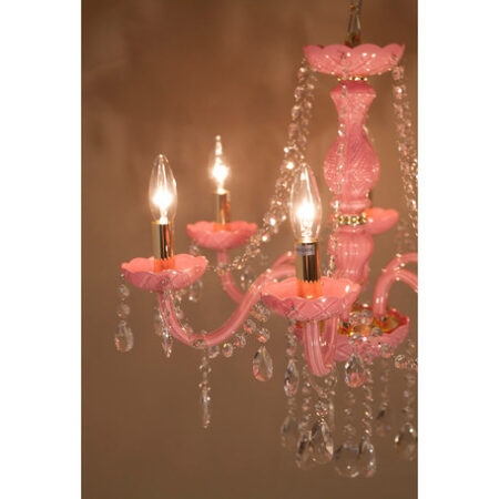 LED対応 クリスタルガラスシャンデリア ROSA（6灯） - 画像 (4)