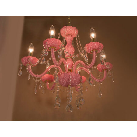 LED対応 クリスタルガラスシャンデリア ROSA（6灯） - 画像 (5)