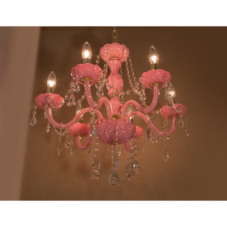 LED対応 クリスタルガラスシャンデリア ROSA（6灯）