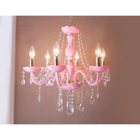 LED対応 クリスタルガラスシャンデリア ROSA（6灯） - 画像 (6)