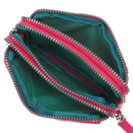 3ファスナーポーチ リボン女の子刺繍 - 画像 (3)