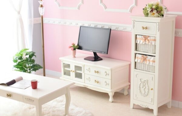 プリンセス スリム2段キャビネット