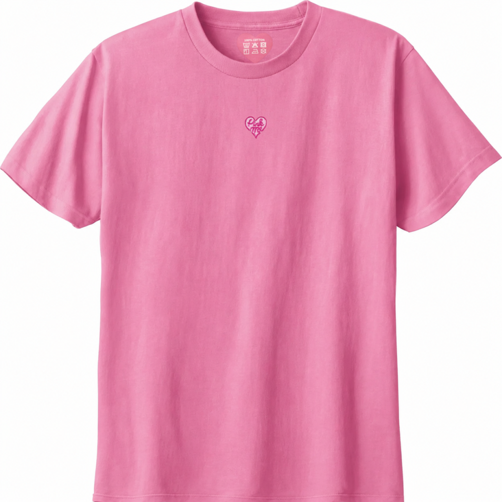 Pink Me ワンポイントTシャツ_センター_ピンク
