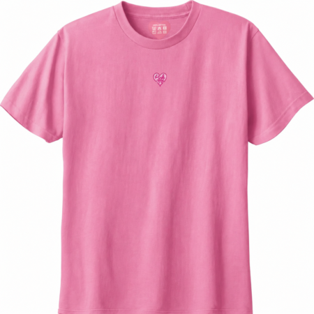 Pink Me ワンポイントTシャツ_センター_ピンク