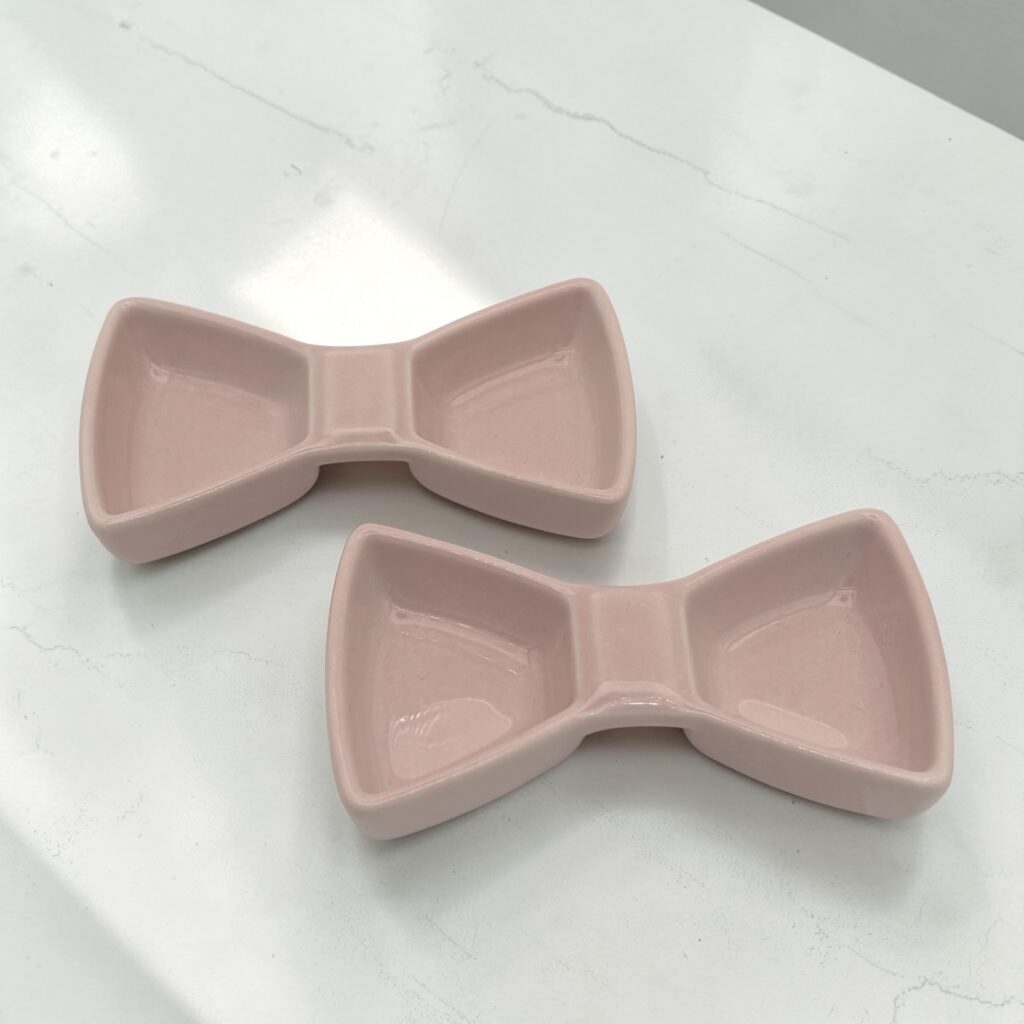 ピンクリボン 小皿/醤油皿 2枚セット