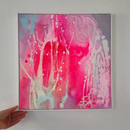 アクリル原画-抽象画-蛍光ピンクのメインイメージ