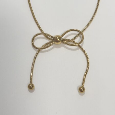 ステンレス リボン チョーカーネックレス - 画像 (4)